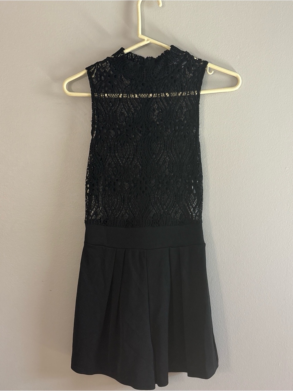 FAVLUX Black Lace Top Romper